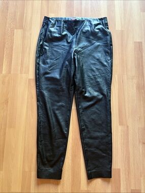 Vince Camuto Black Faux Leather Pants